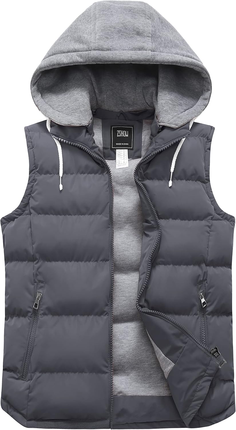 ZSHOW Women's Hooded Puffer Vest for Winter Comfort and Style
