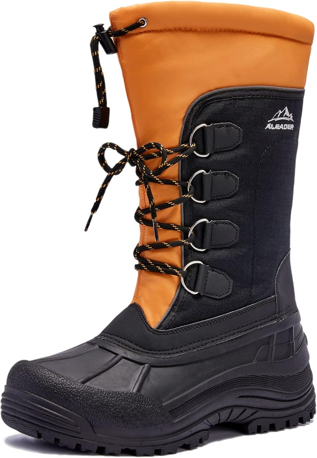 ALEADER Men's Winter Waterproof Insulated Snow Boots for Comfort