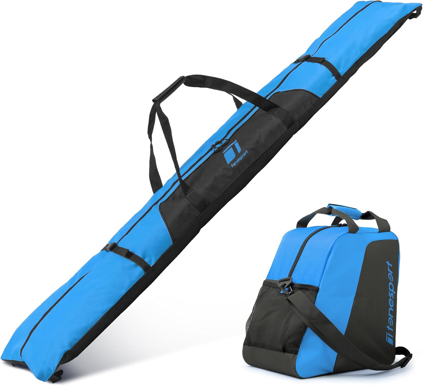 Ski Bag and Boot Bag Combo for Air Travel - Unpadded Design