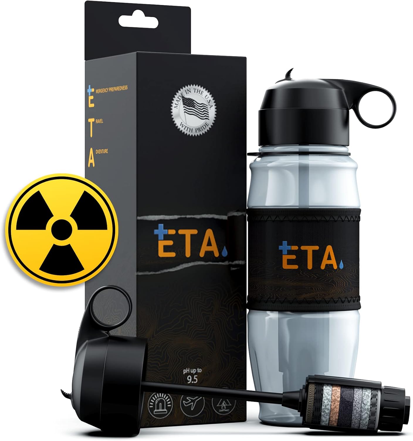 ETA Alkaline Water Filter Bottle - Ultimate Purification