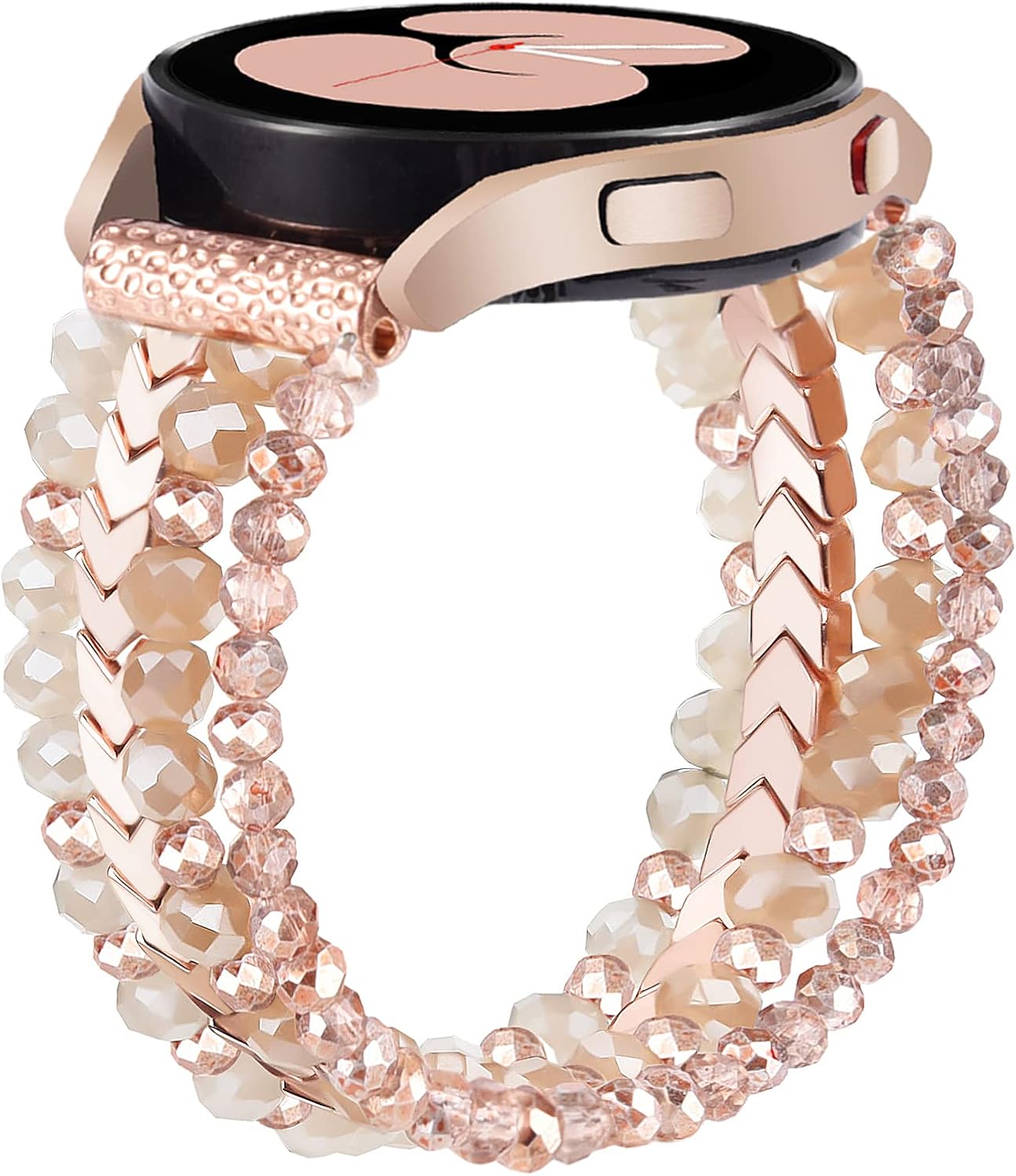Crystal Beaded Elastic Band for Galaxy Watch 5 pro