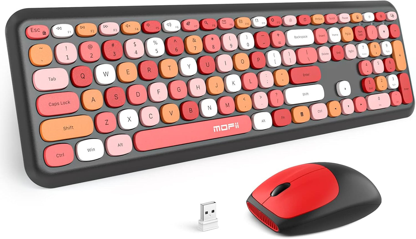MOFII Wireless Keyboard and Mouse Combo for Silent Typing