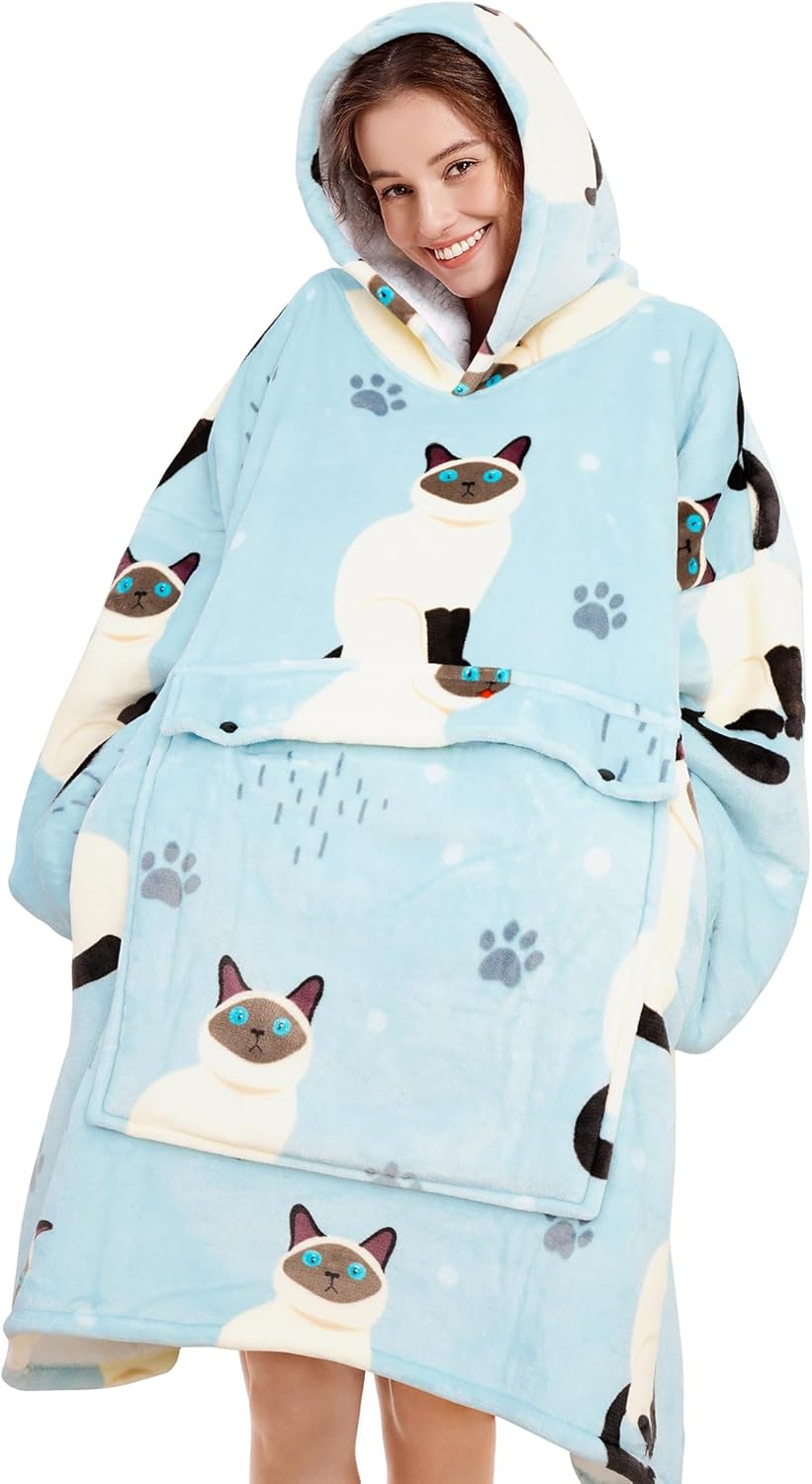 Narecte Cozy Oversized Blanket Hoodie for Adults - Perfect Gift