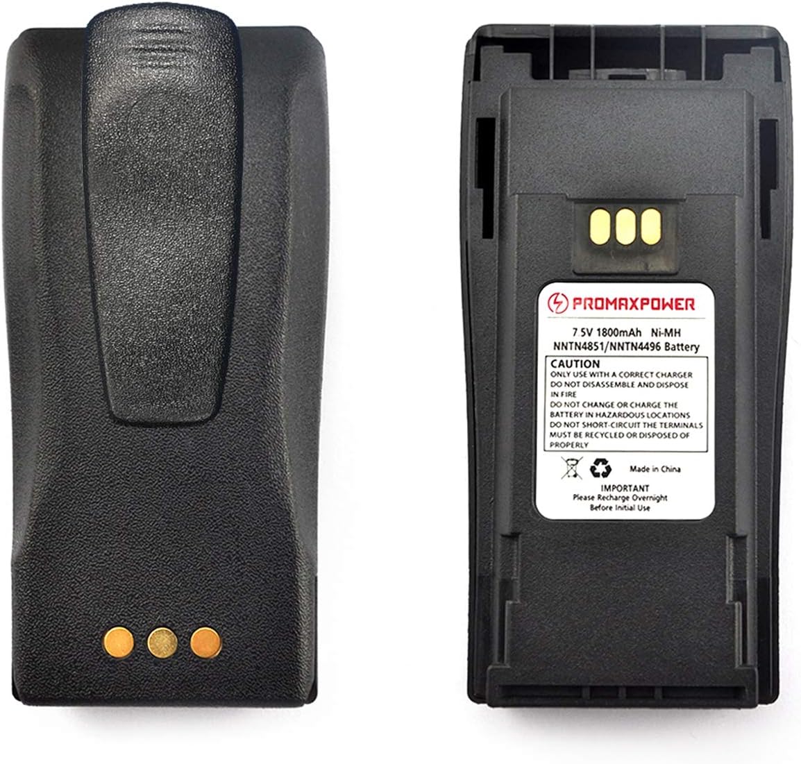 PROMAXPOWER 1800mAh Ni-Mh Batteries for Motorola Two-Way Radios