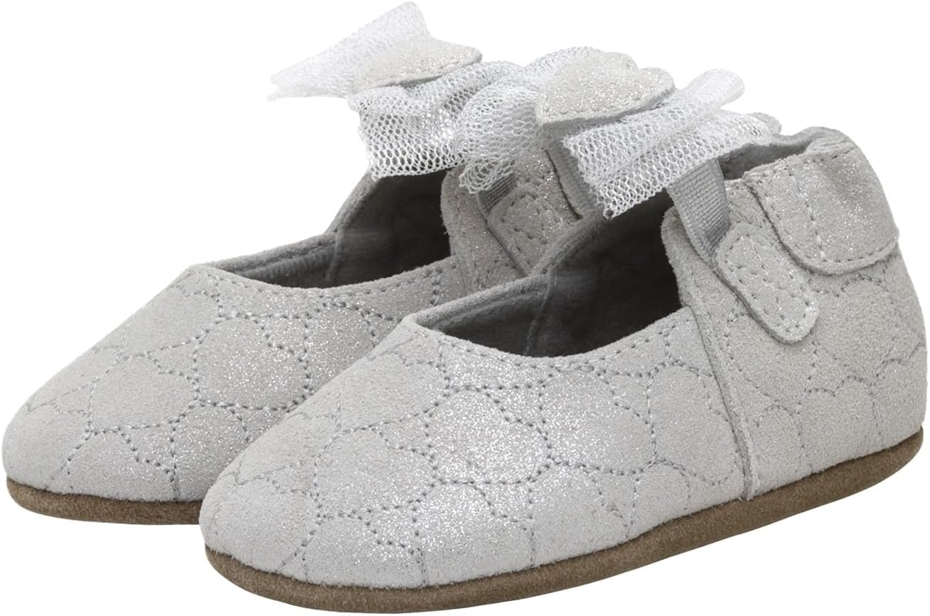Robeez Baby Girls Soft Soles Slip-Resistant Crib Shoes for Infants