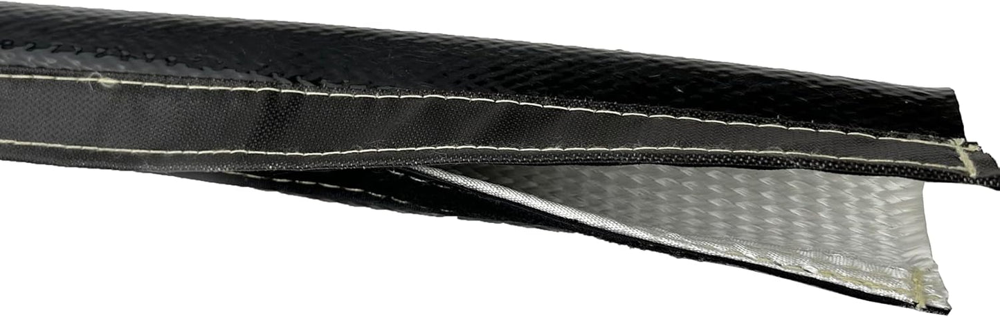 1-1/2 ID Fire Wrap Heat Shielded Protection Sleeve for Hoses