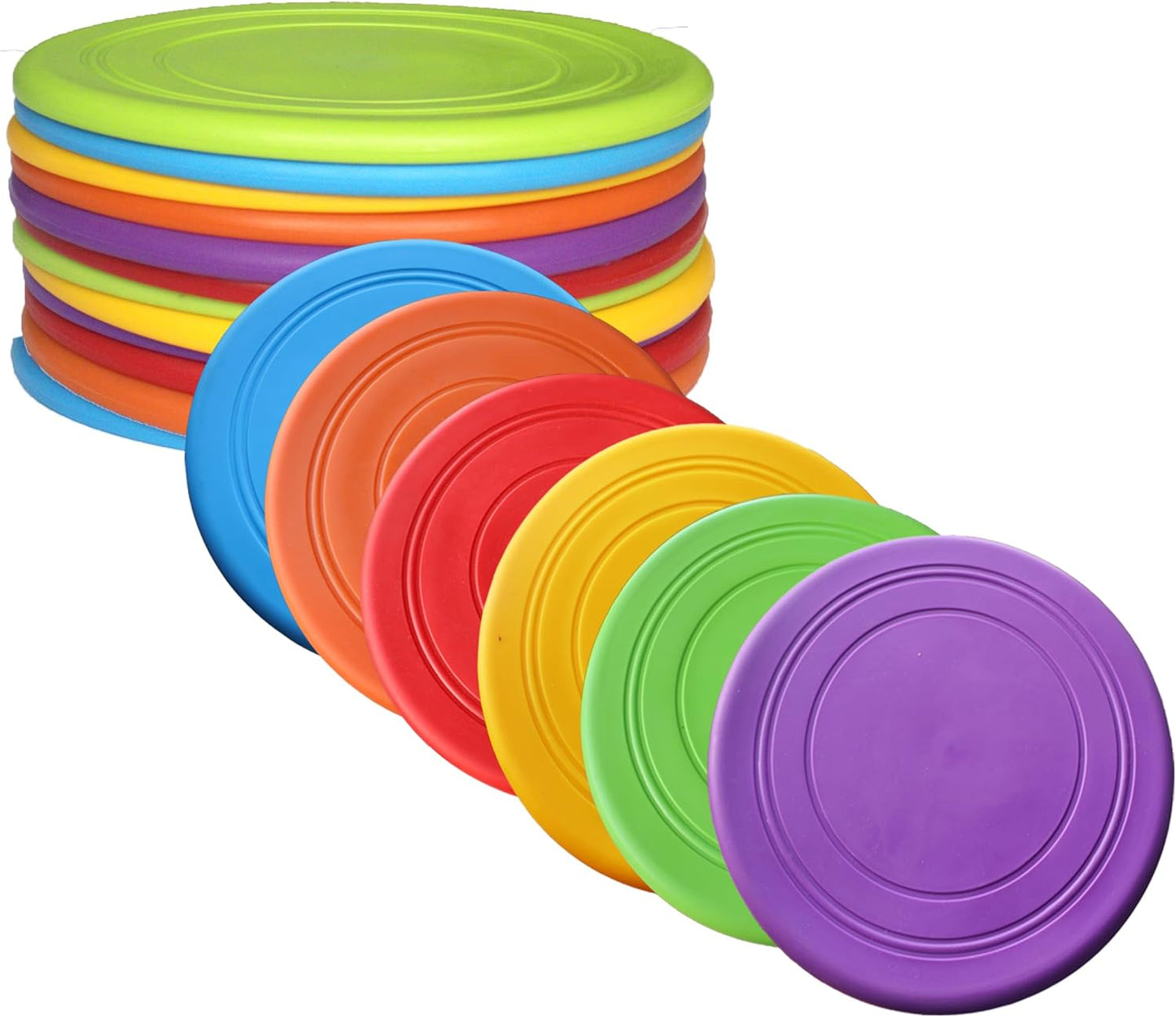 Colorful Kids Flying Discs 12-Pack: Safe Fun!