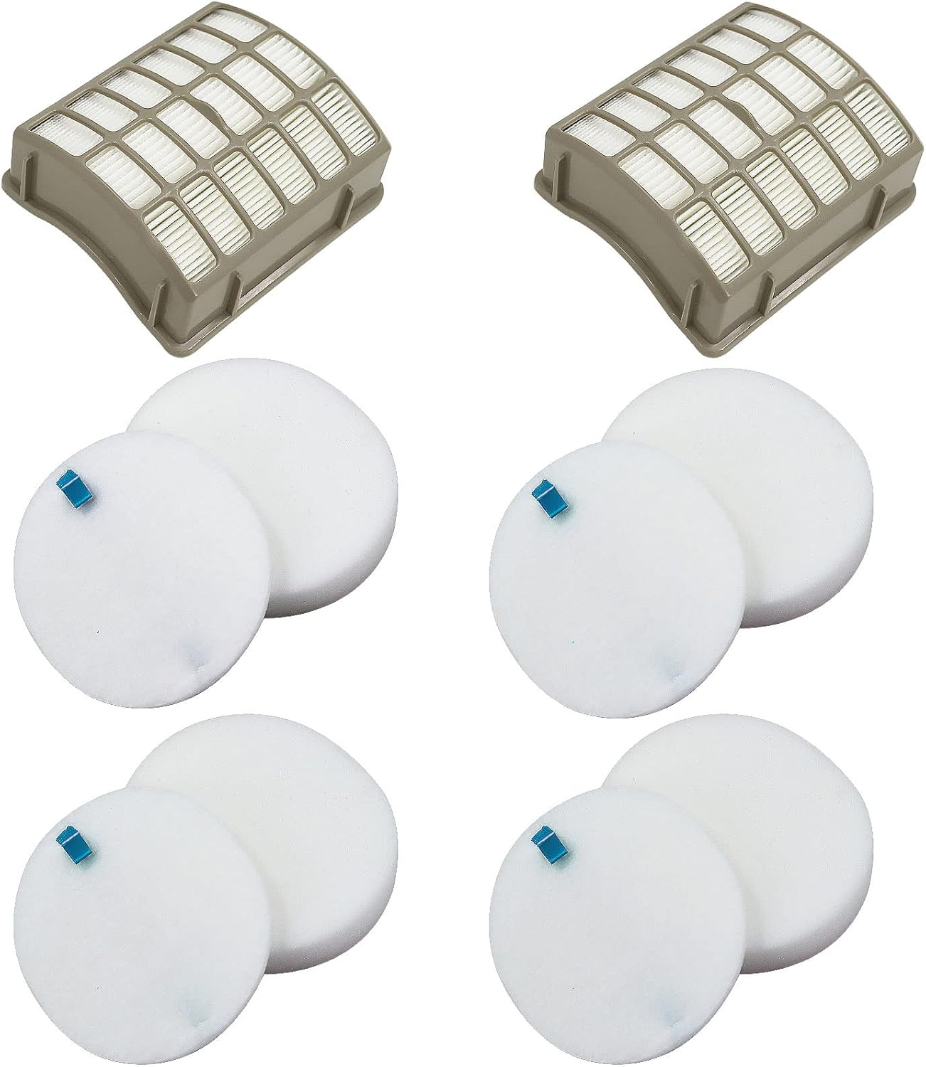 8-Pack Shark Navigator DLX Filter Replacement Kit - Laukowind