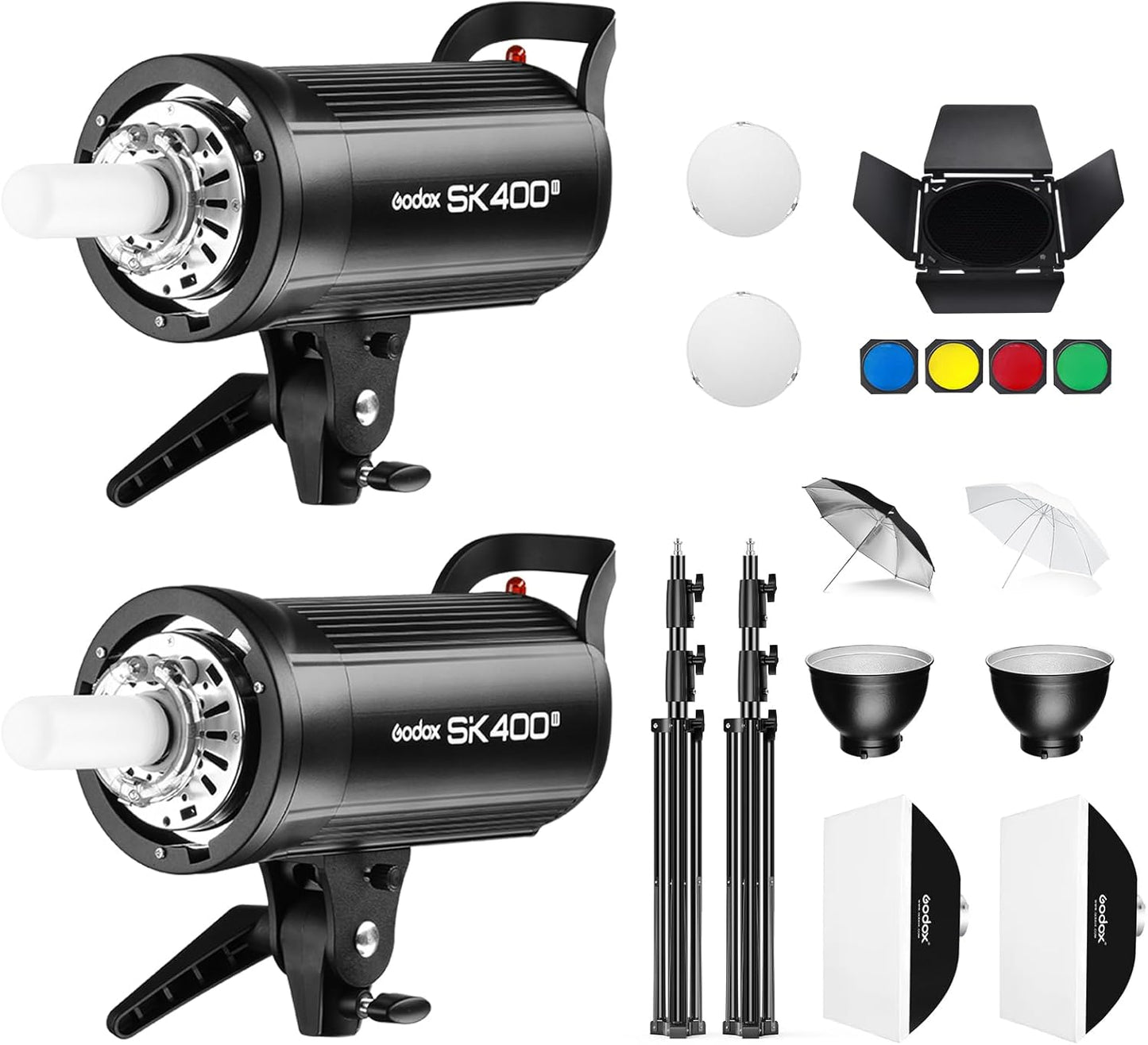 Godox SK400II Studio Strobe Flash Lighting Kit for Photographers