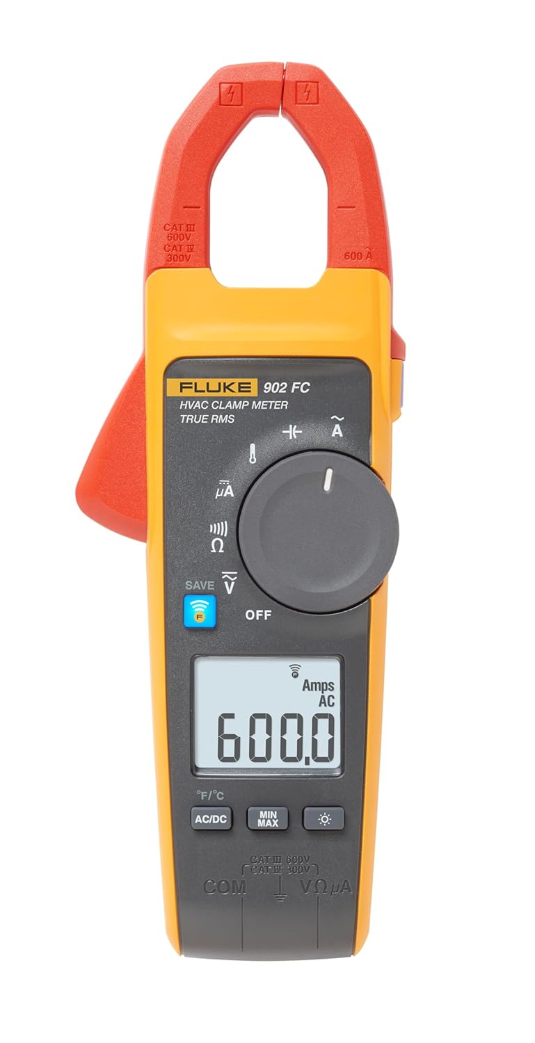 Fluke 902 FC HVAC True-RMS Clamp Meter for Accurate Readings