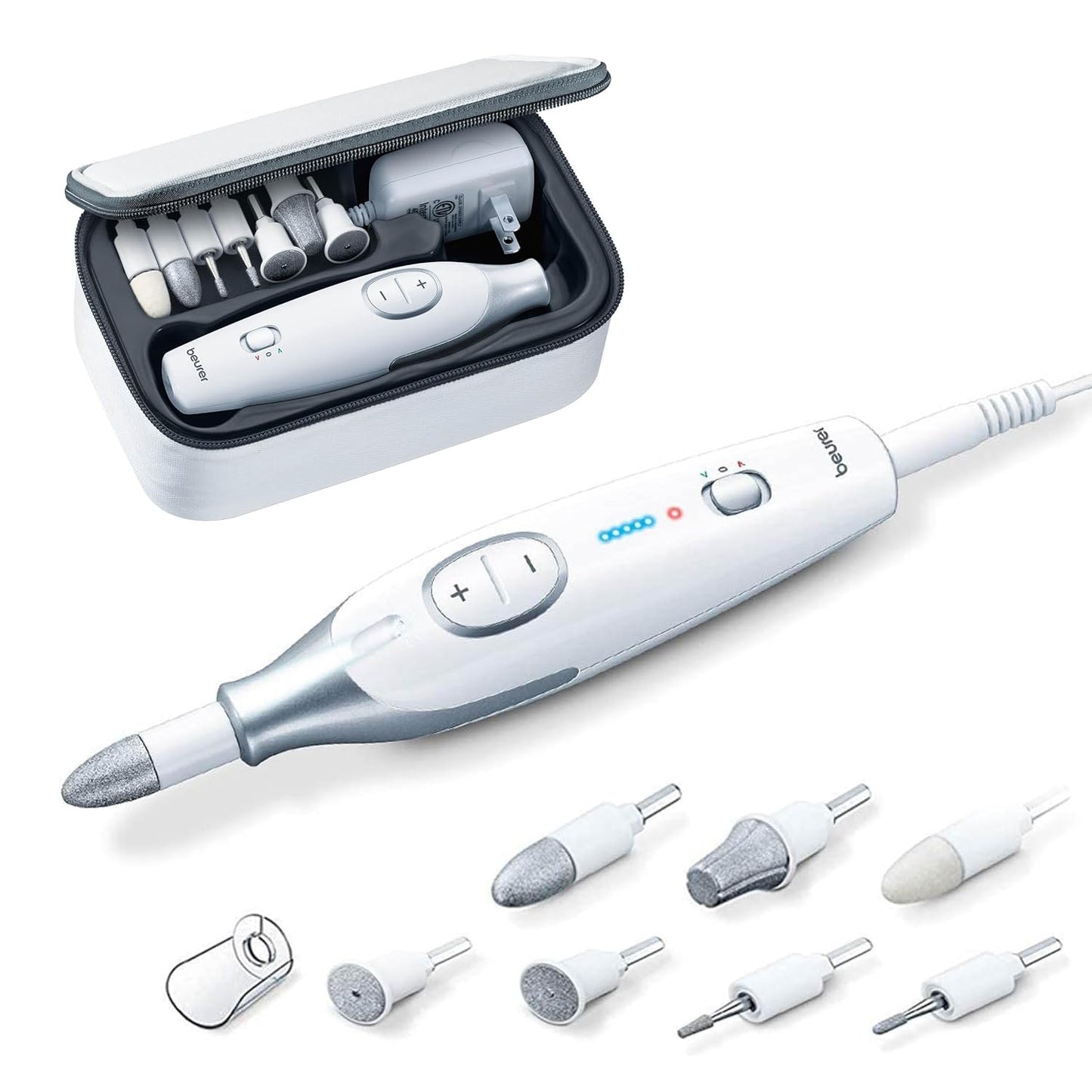 Beurer MP42 Nail Drill 7-in-1 Nail Kit with LED Light