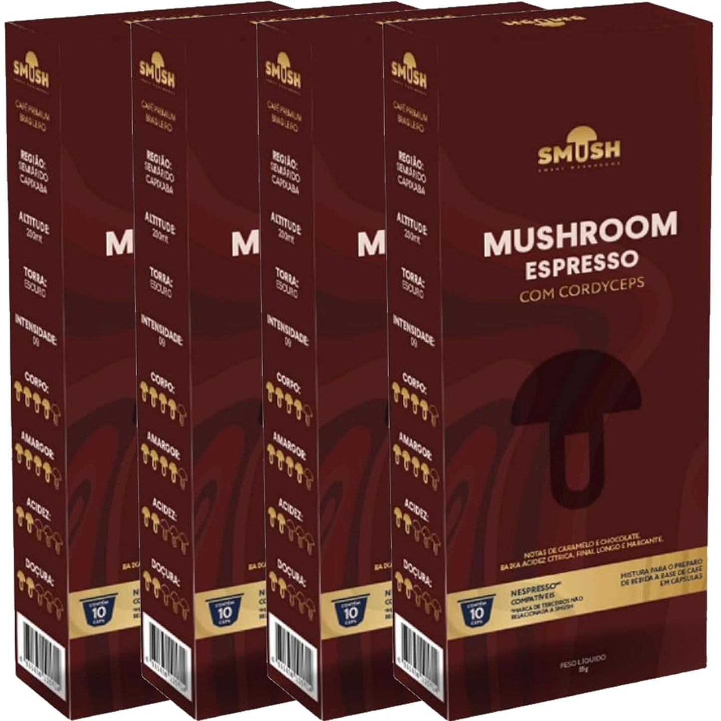 Mushroom Espresso Pods for Nespresso Machines - 40 Count Pack