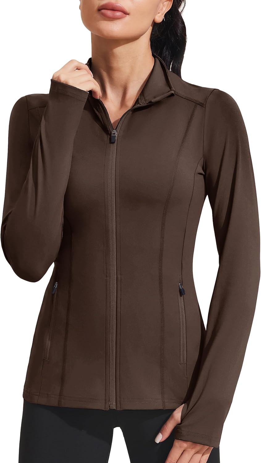 PINSPARK Women's Athletic Jackets for Running and Gym Activities