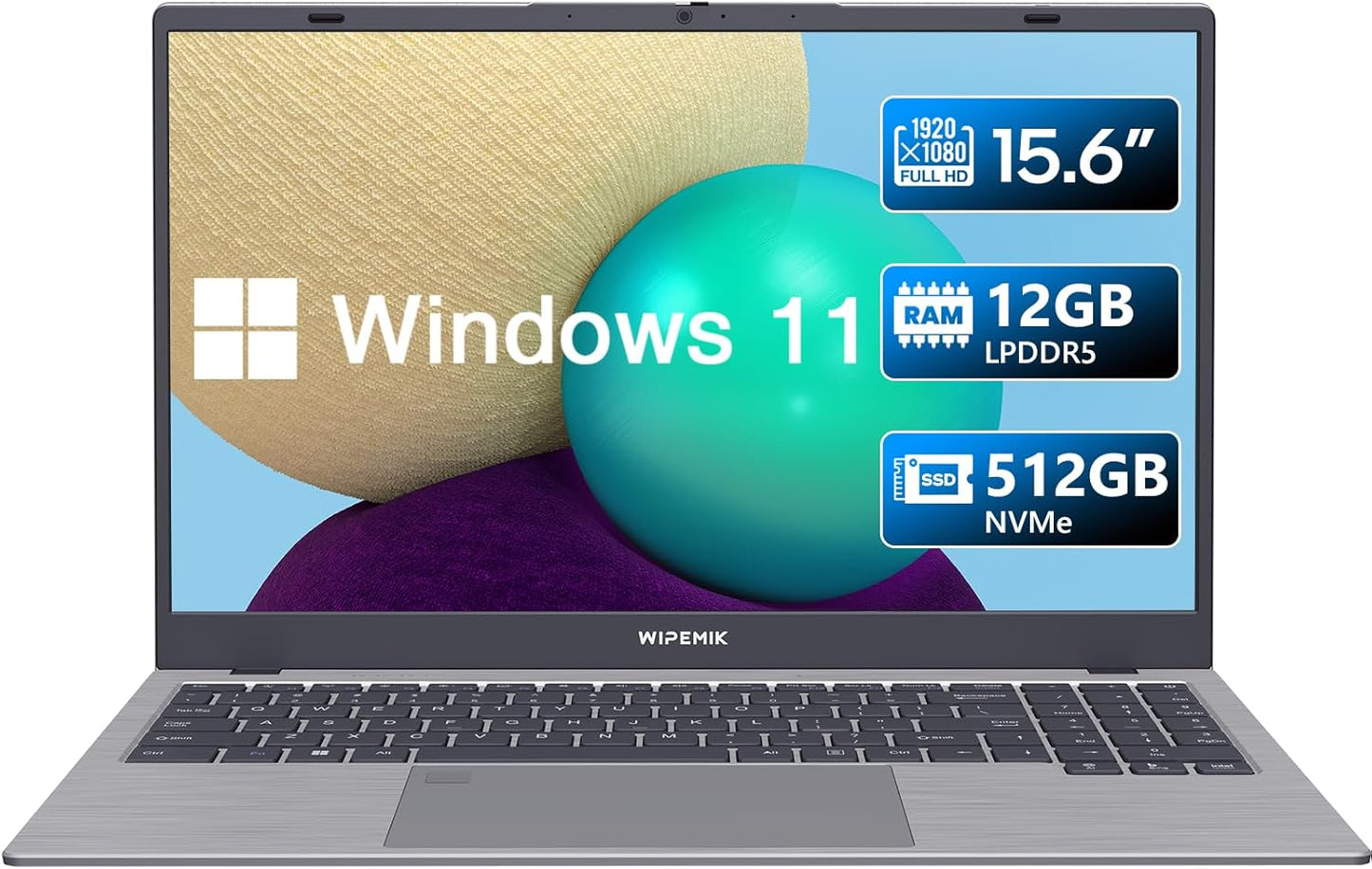Laptop with 12GB RAM and 512GB SSD for Ultimate Productivity