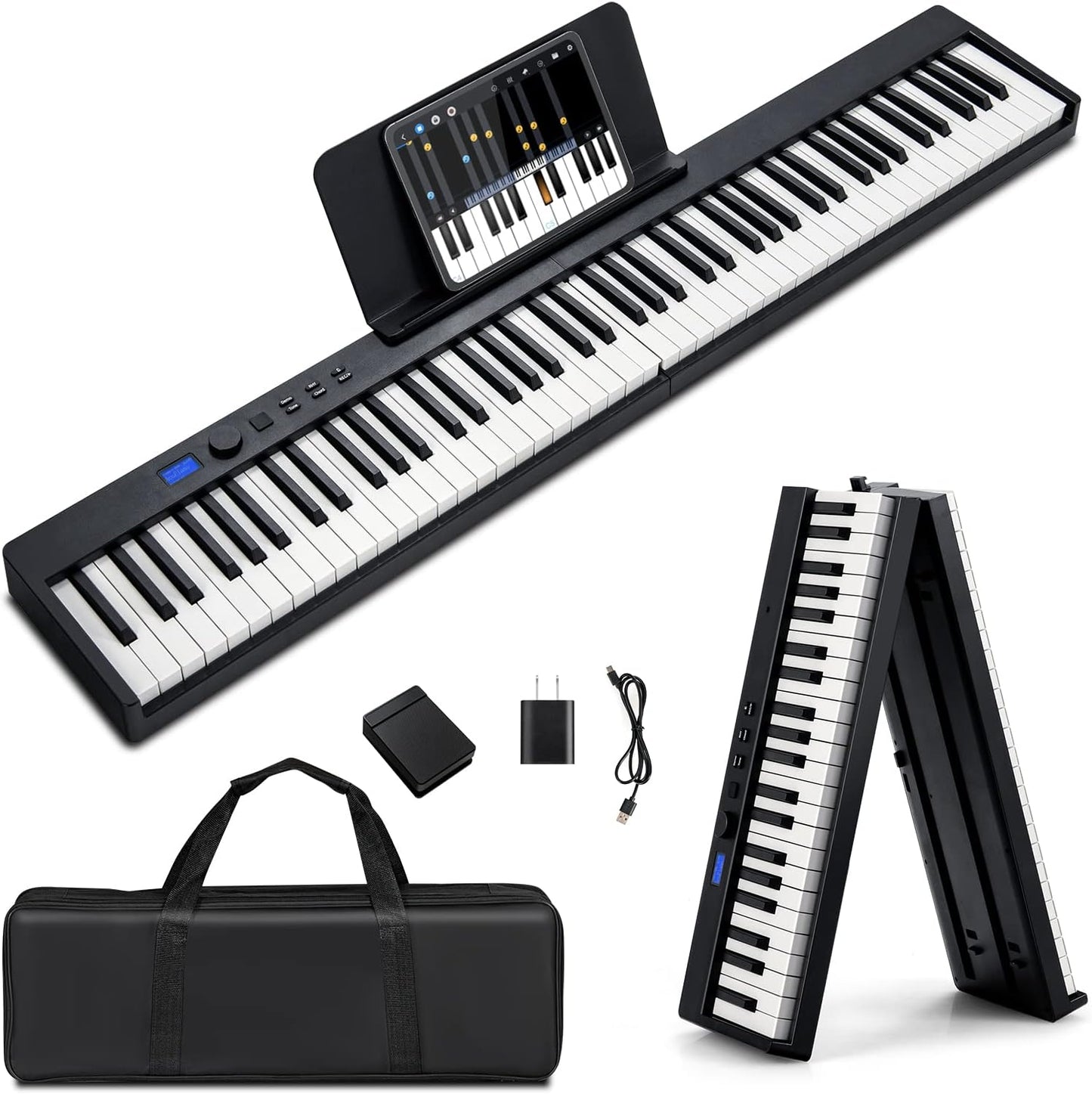 Portable 88-Key Digital Piano for Beginners