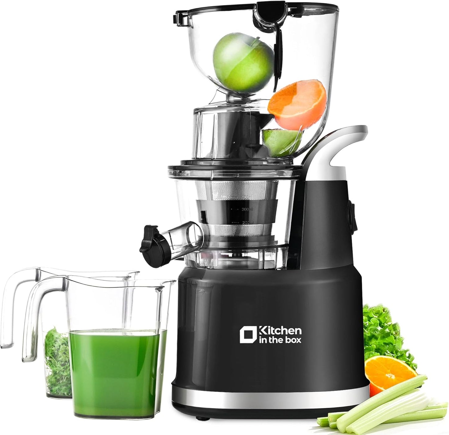 Effortless Cold Press Juicer: Wide Chute, Easy Clean
