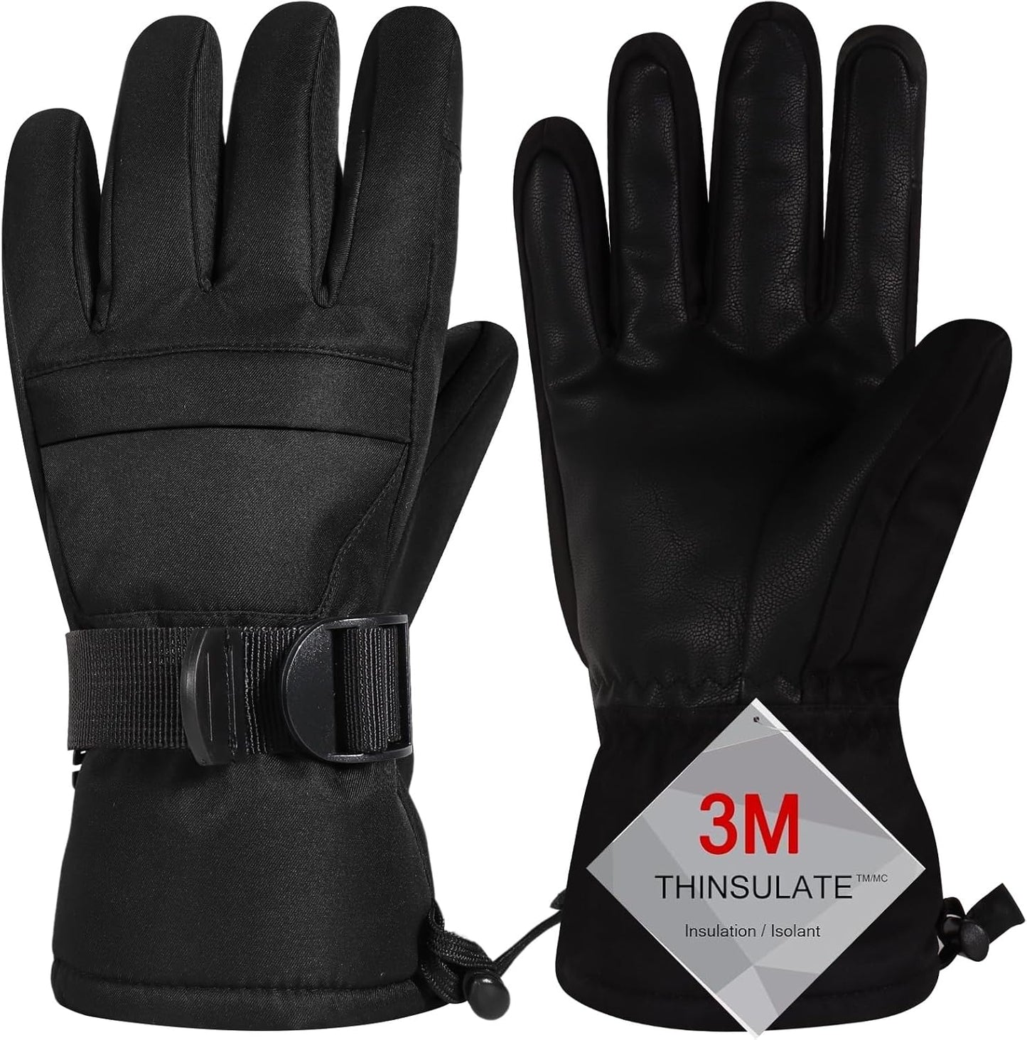 Ultimate Warmth: Unisex Waterproof Ski Gloves by Pnosnesy