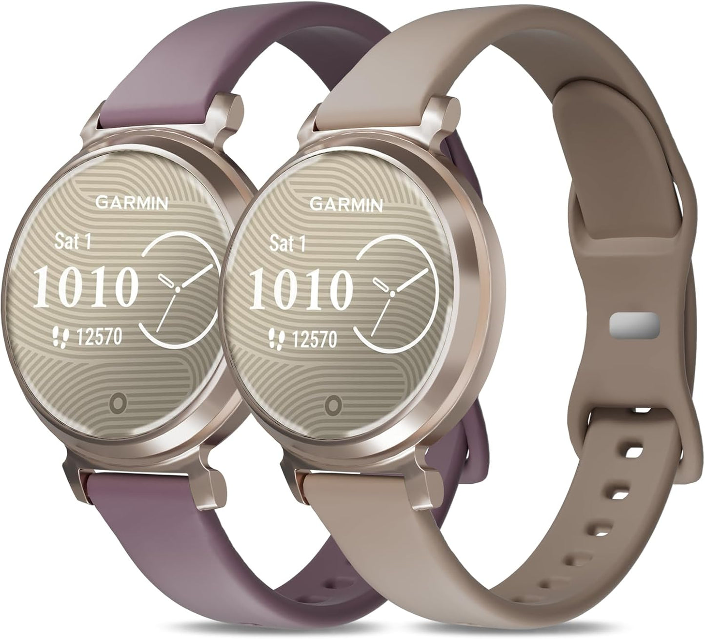 2-Pack Slim Silicone Bands for Garmin Lily 2 - Stylish & Comfortable!