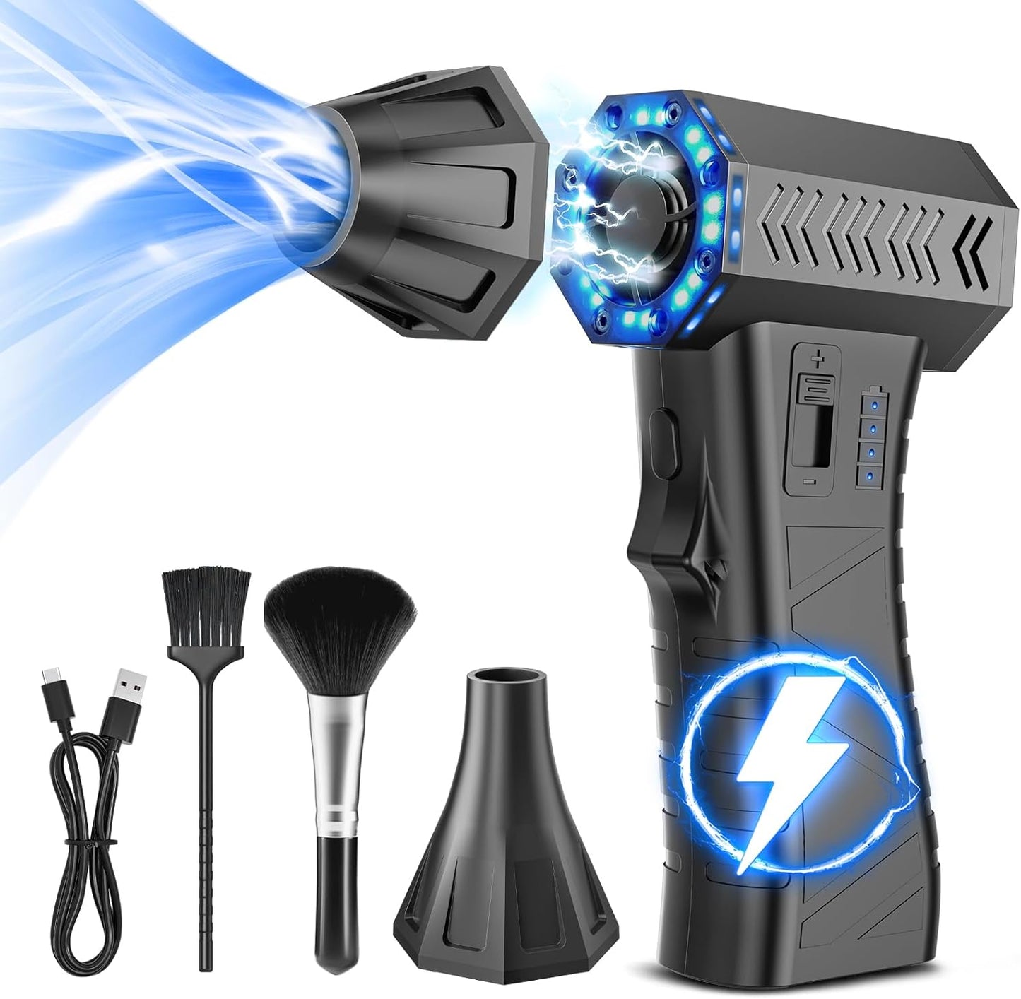 Compressed Air Duster with 300000RPM Power for All Cleaning Needs
