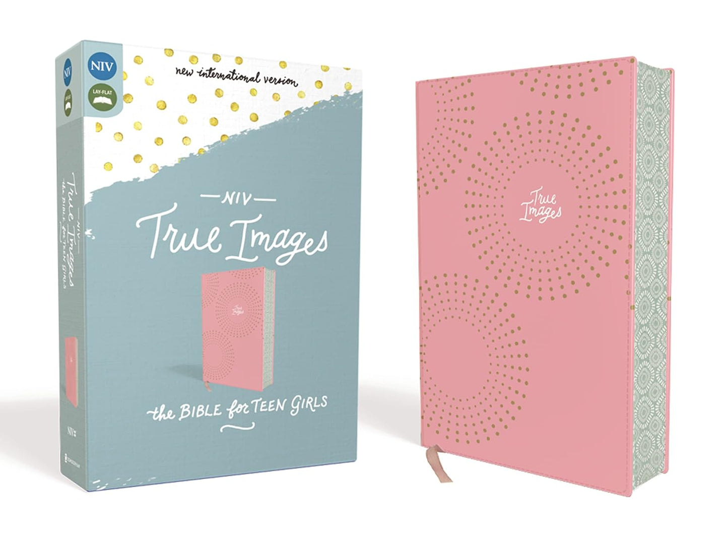 NIV True Images Bible for Teen Girls in Pink Leathersoft Cover