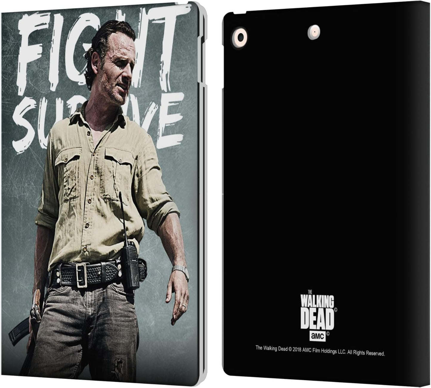 AMC The Walking Dead Rick Grimes Leather Wallet Case for iPad
