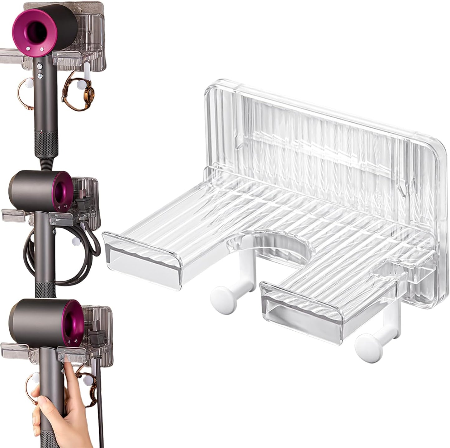 Space-Saving Hair Dryer Organizer