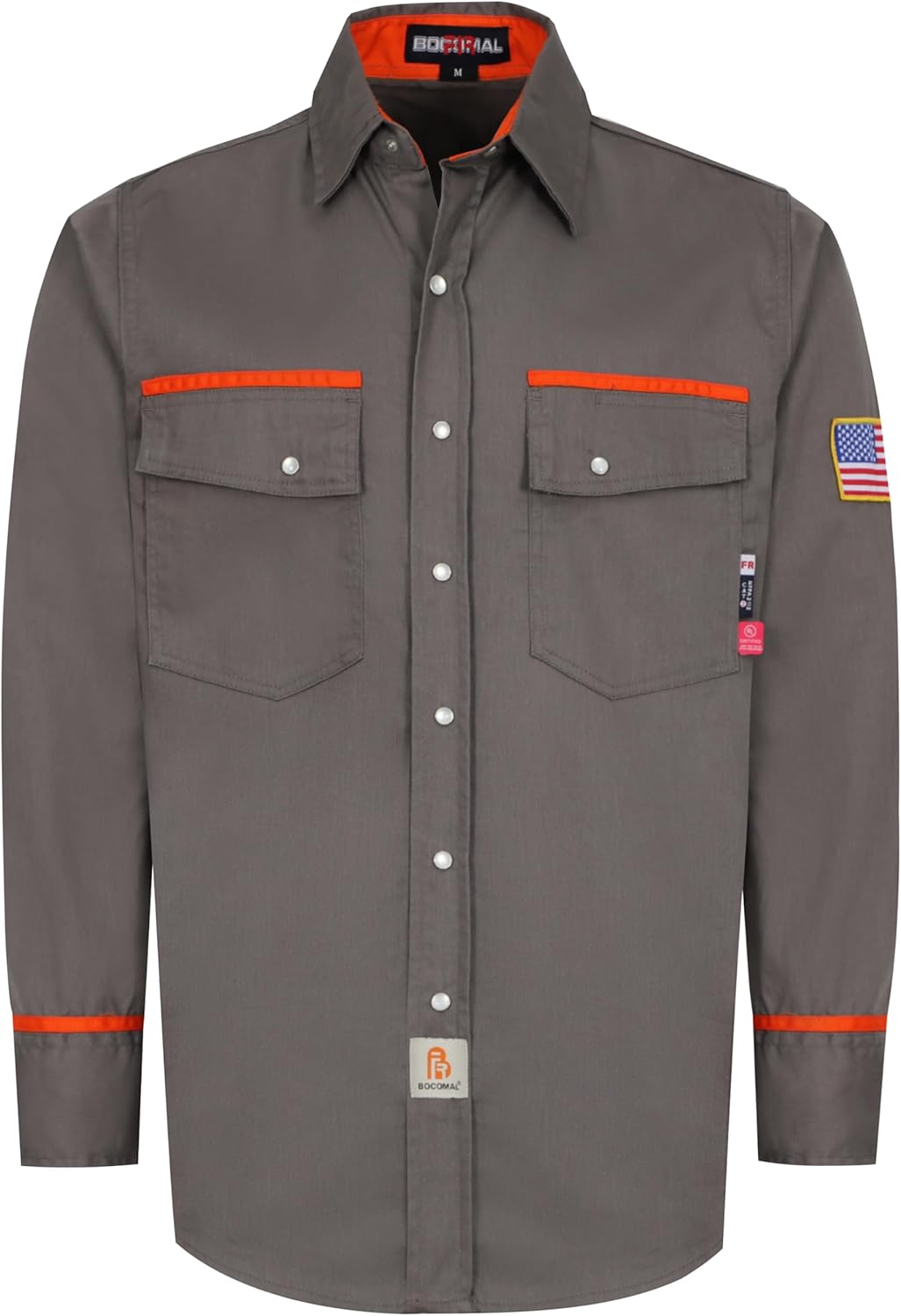 BOCOMAL Flame Resistant Welding Shirt for Safety and Comfort