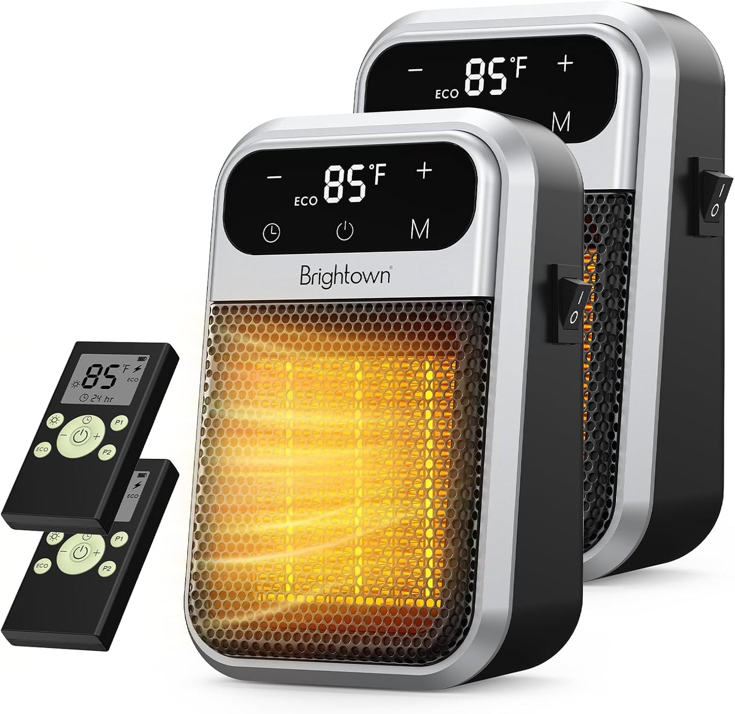 Brightown 800W Plug in Heater with Remote and LED Display