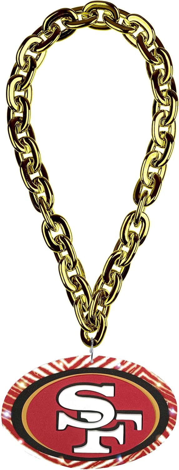 FOCO x Zubaz NFL Big Logo Light Up Chain for True Fans
