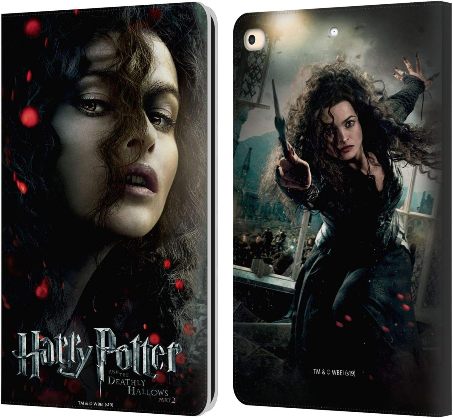 Harry Potter Bellatrix Lestrange Leather Wallet Case for iPad