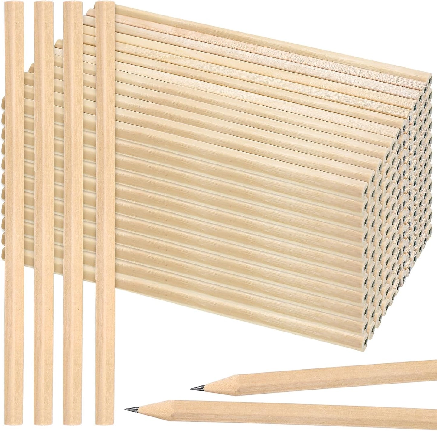 500 Pieces Wooden Pencils Bulk No Eraser for Classroom Use