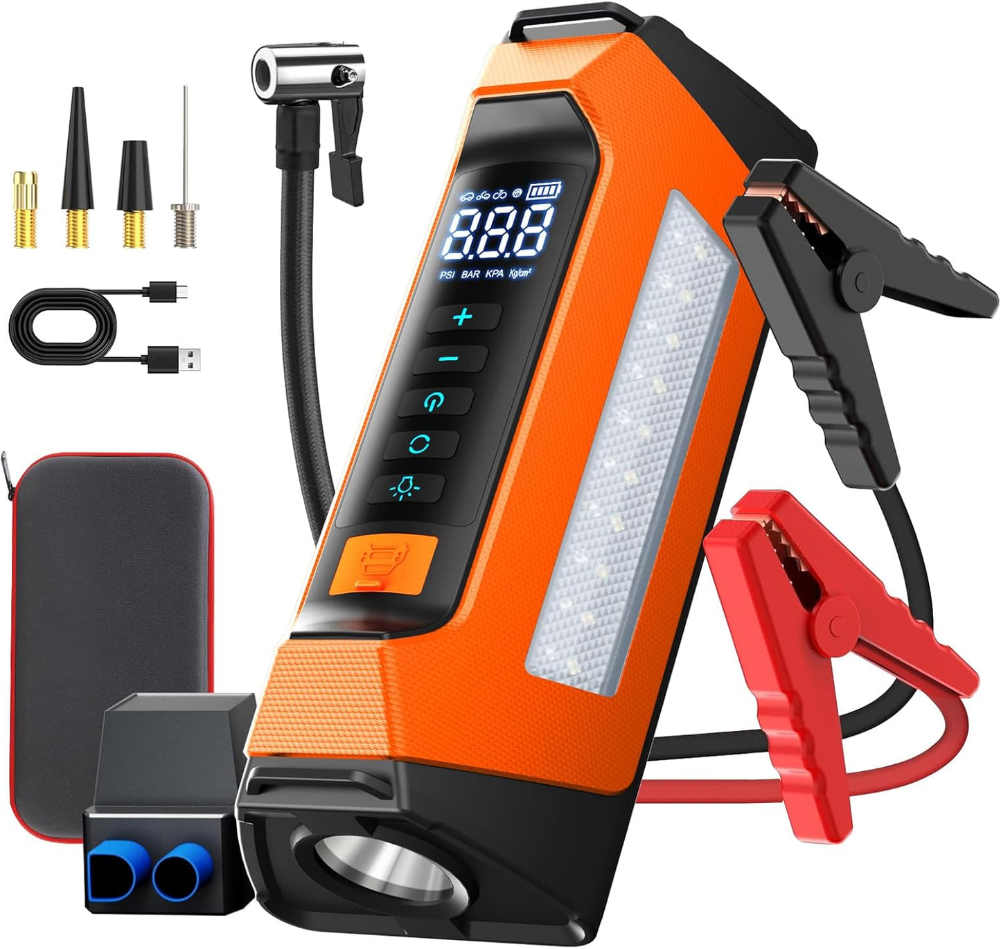 Powerful Car Jump Starter & Inflator Combo