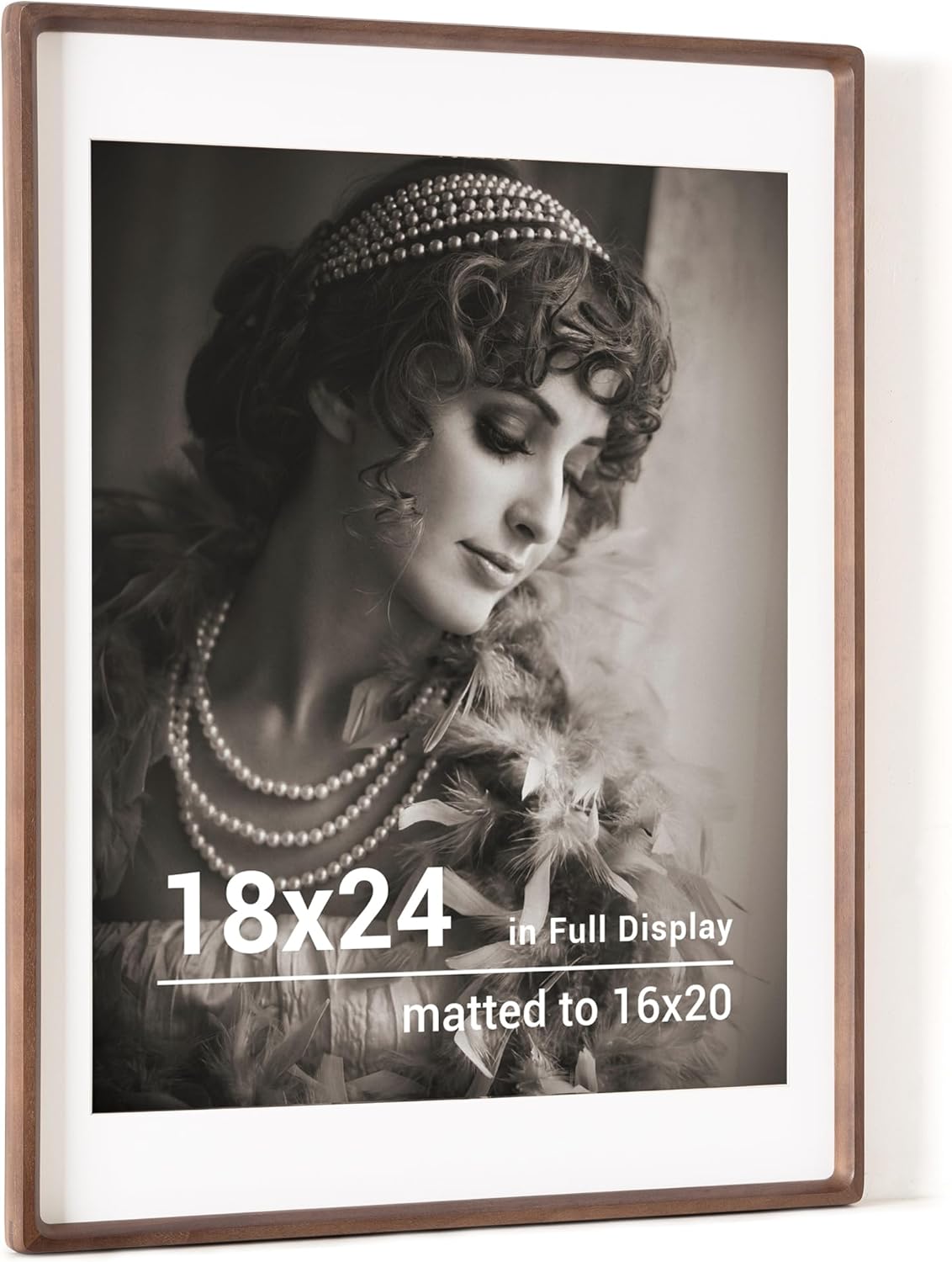18x24 Poster Frame with USA-Sourced Walnut Wood for Photos