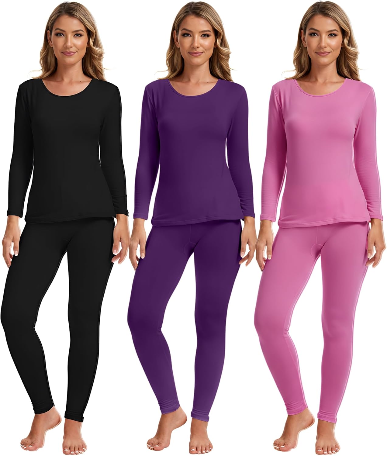 Patelai Thermal Underwear for Women - Fleece Lined Comfort