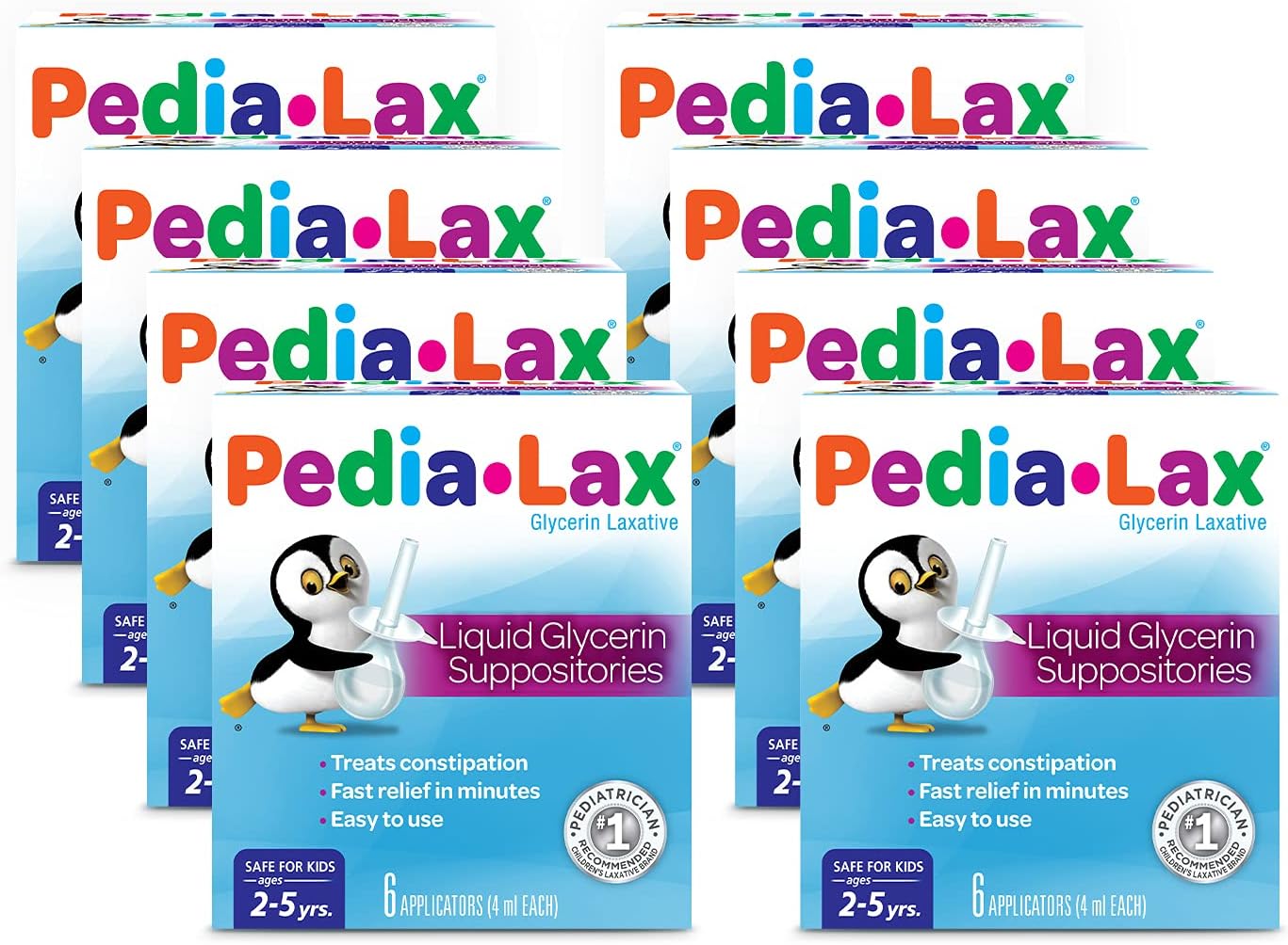 Pedia-Lax Liquid Glycerin Suppositories for Kids Ages 2-5