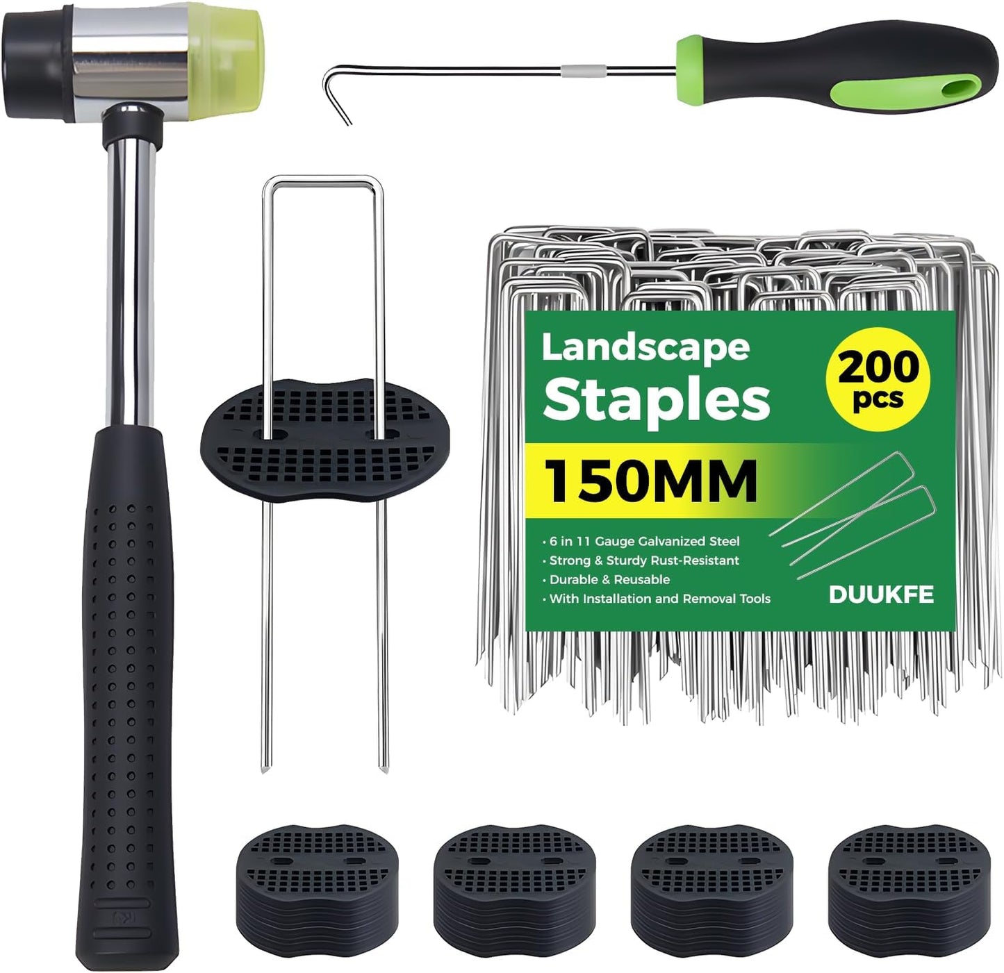 200Pcs Landscape Staples for Secure Garden Fabric Installation