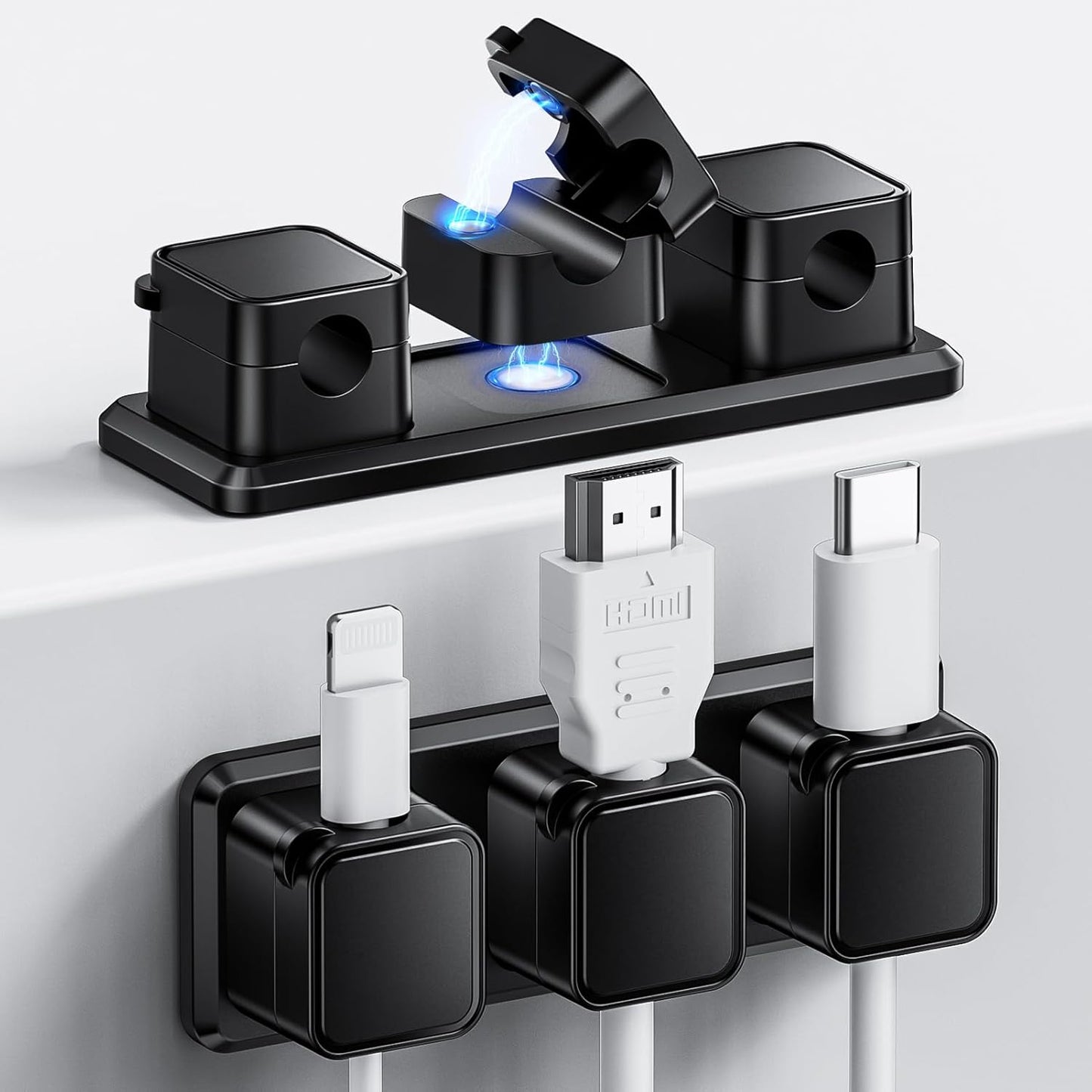 Organize with Ease: FlyCoco Magnetic Cable Clips