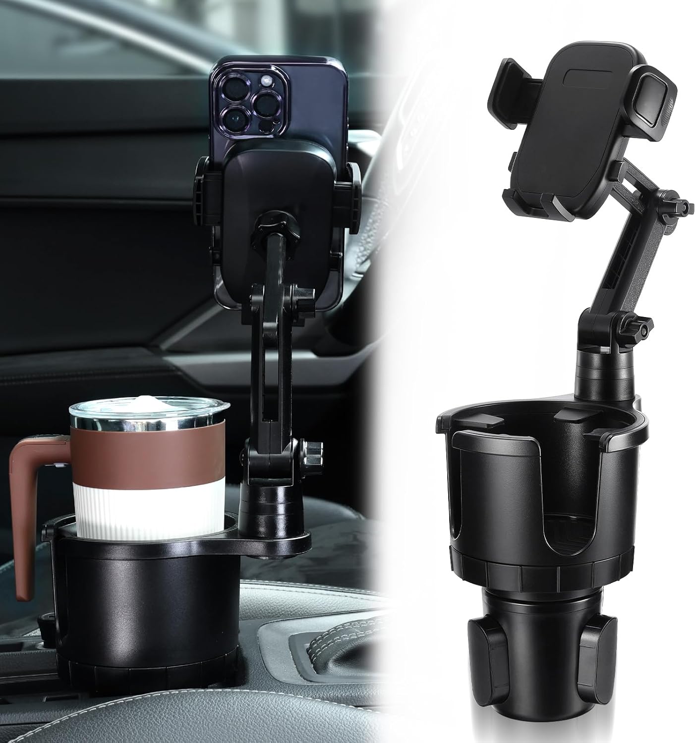 360 Rotation Long Arm Phone Holder for Car
