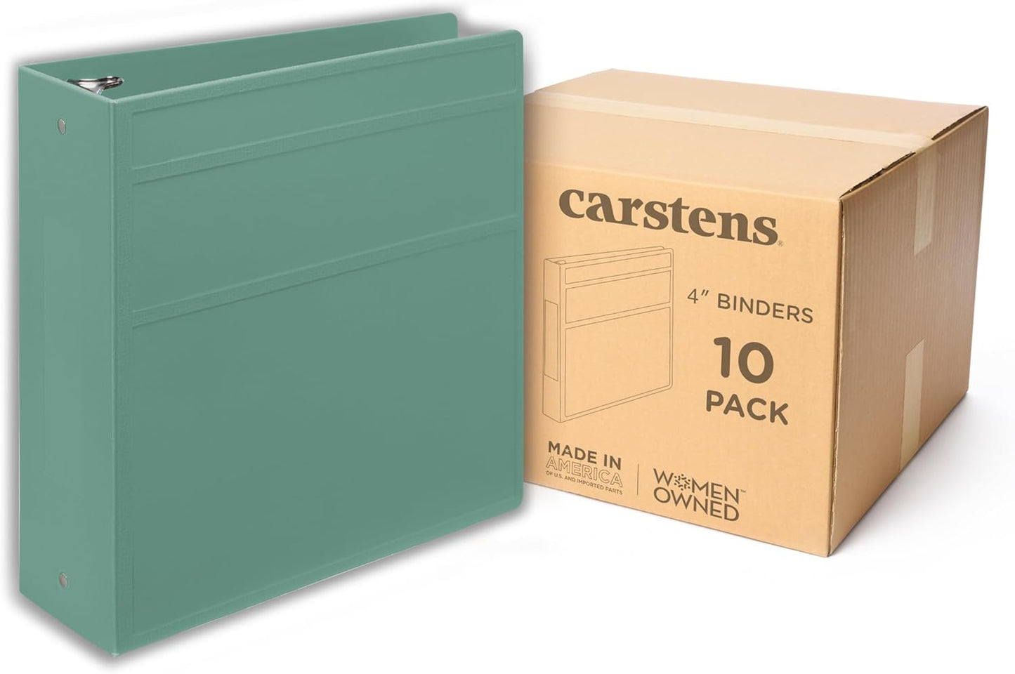 Carstens 4-Inch Heavy Duty 3-Ring Binder for Ample Storage