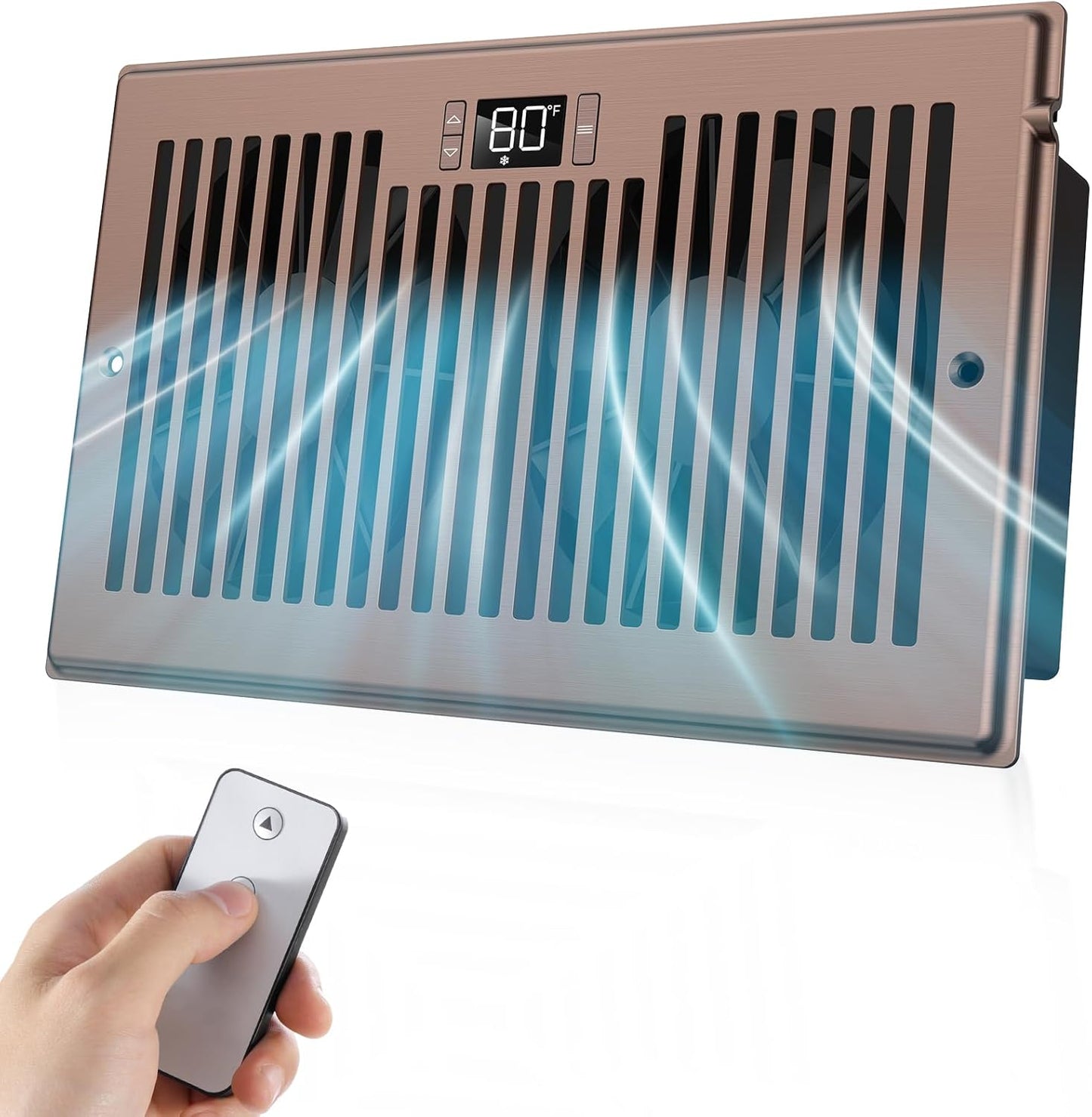 10-Speed Remote Control Vent Booster - Whisper Quiet Heating/Cooling Solution!