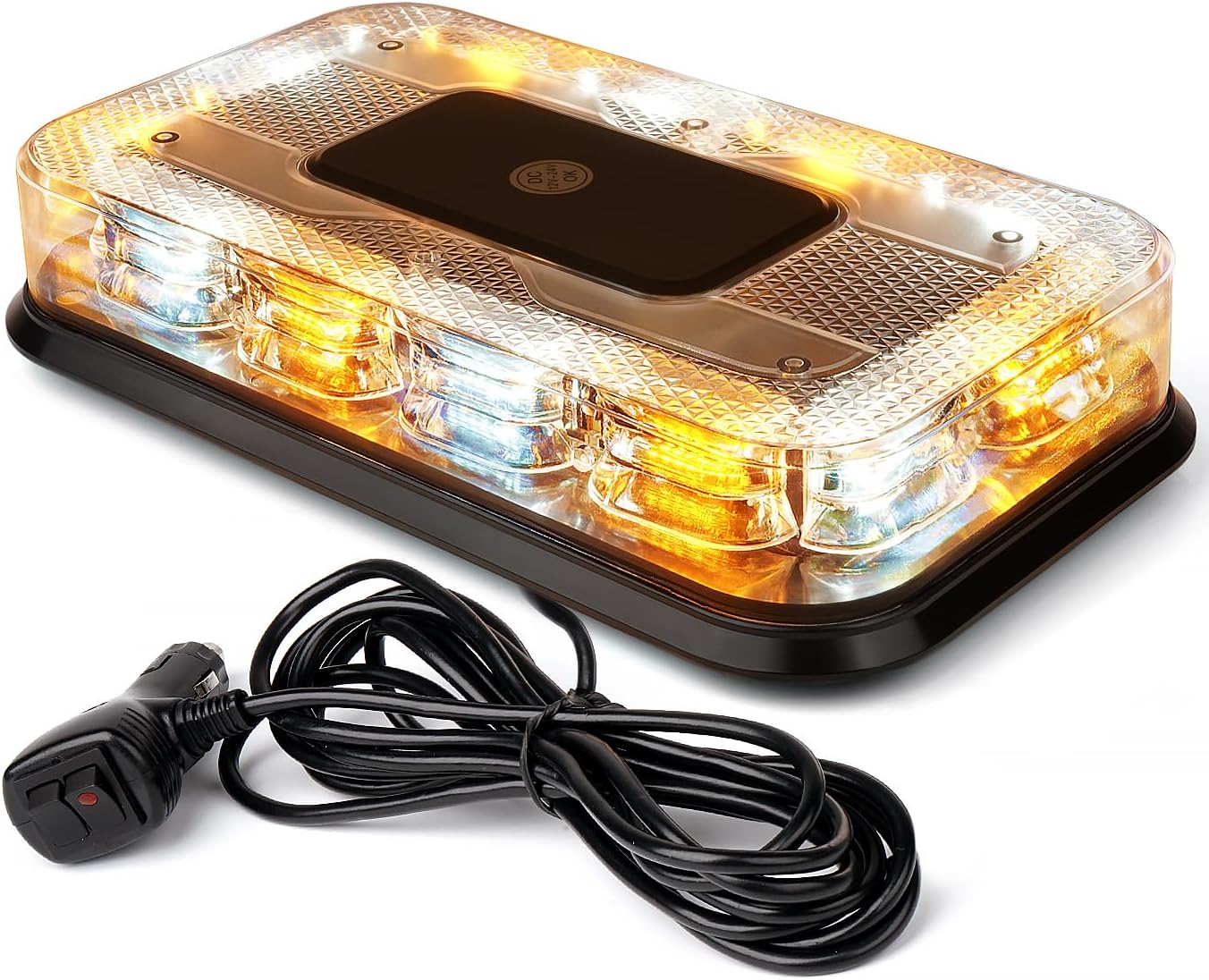 LUMENIX 12in Rooftop Strobe Beacon Light for Emergency Vehicles