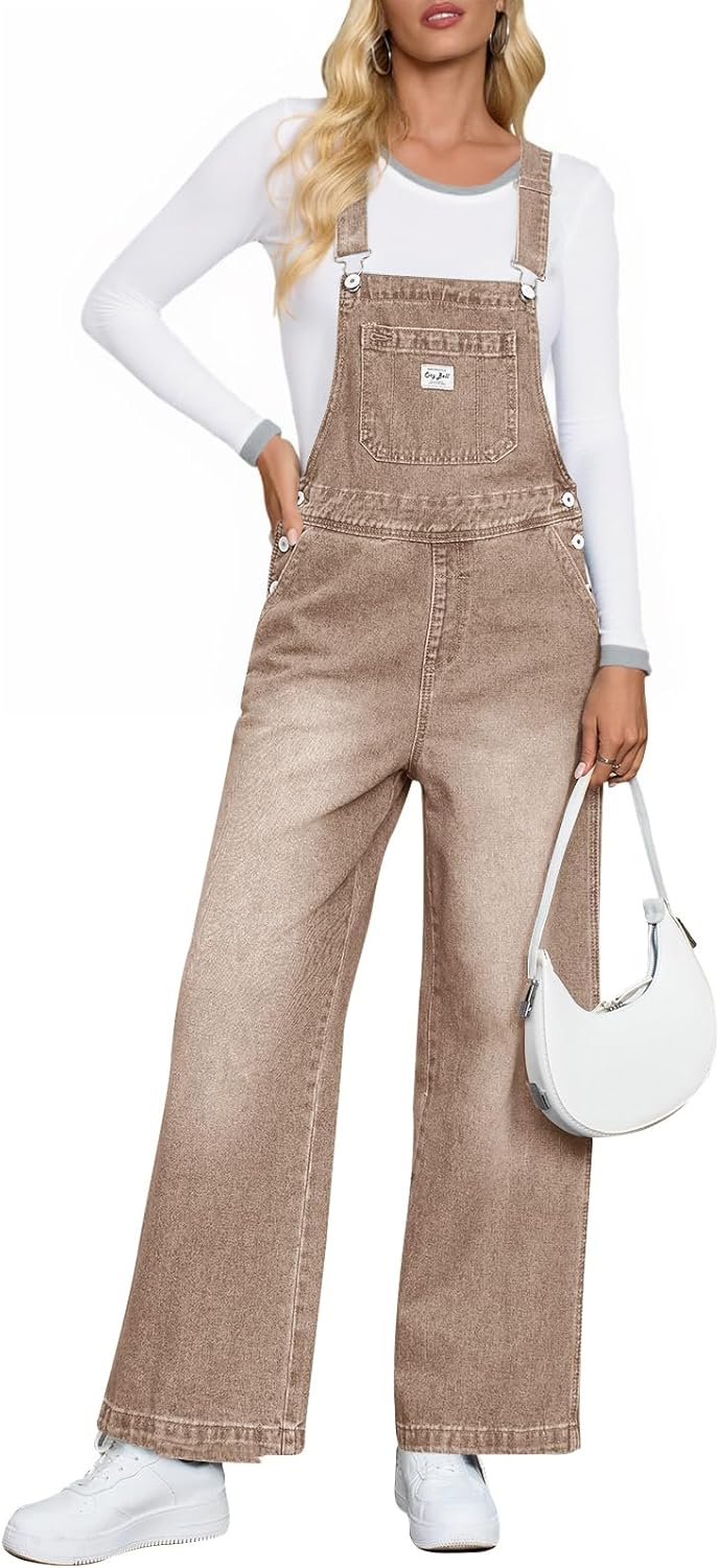 Cicy Bell Women's Denim Bib Overalls for Casual Style Lovers