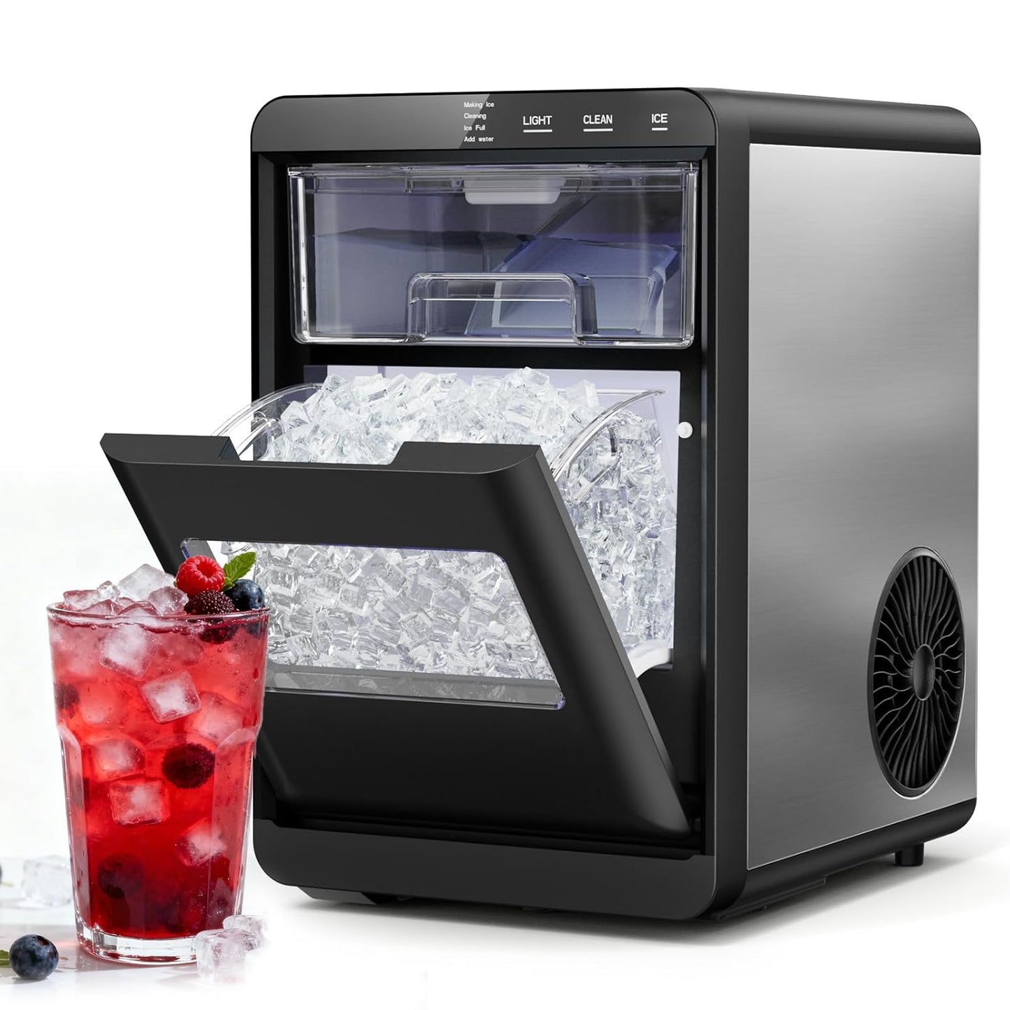 Nugget Ice Maker Countertop for Soft Chewable Ice at Home