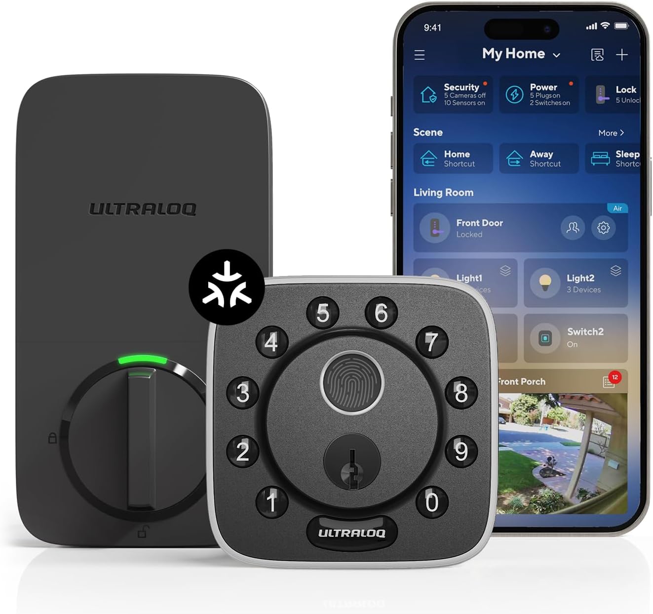 ULTRALOQ 2025 Upgrade Bolt Fingerprint Smart Lock for Home
