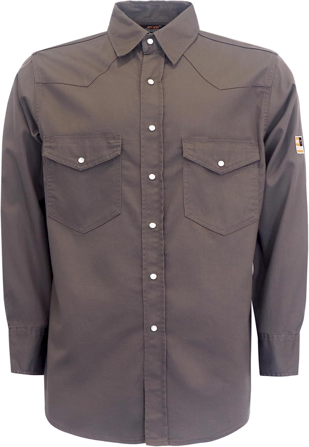 KONRECO Fire Resistant Button Down Work Shirt for Men 100% Cotton