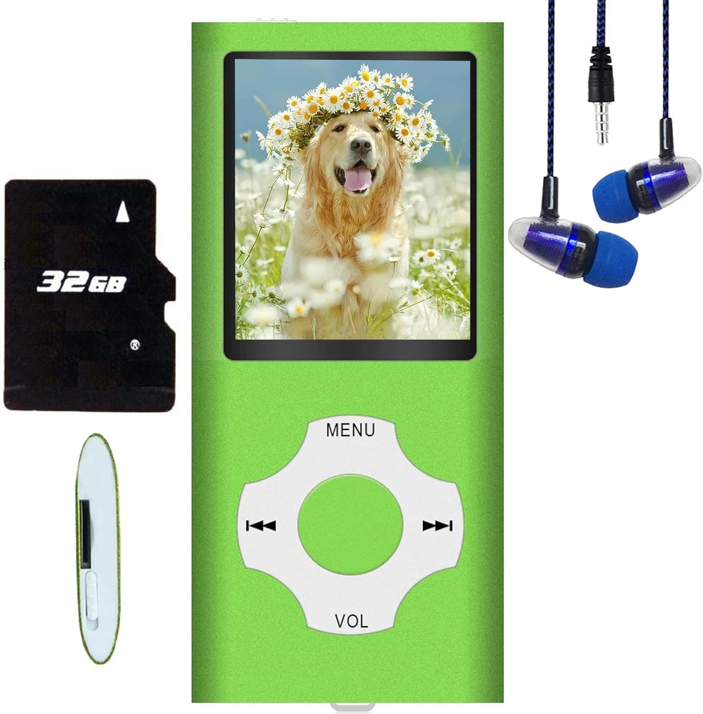 Hotechs 32GB MP3/MP4 Player: Slim Design, FM Radio