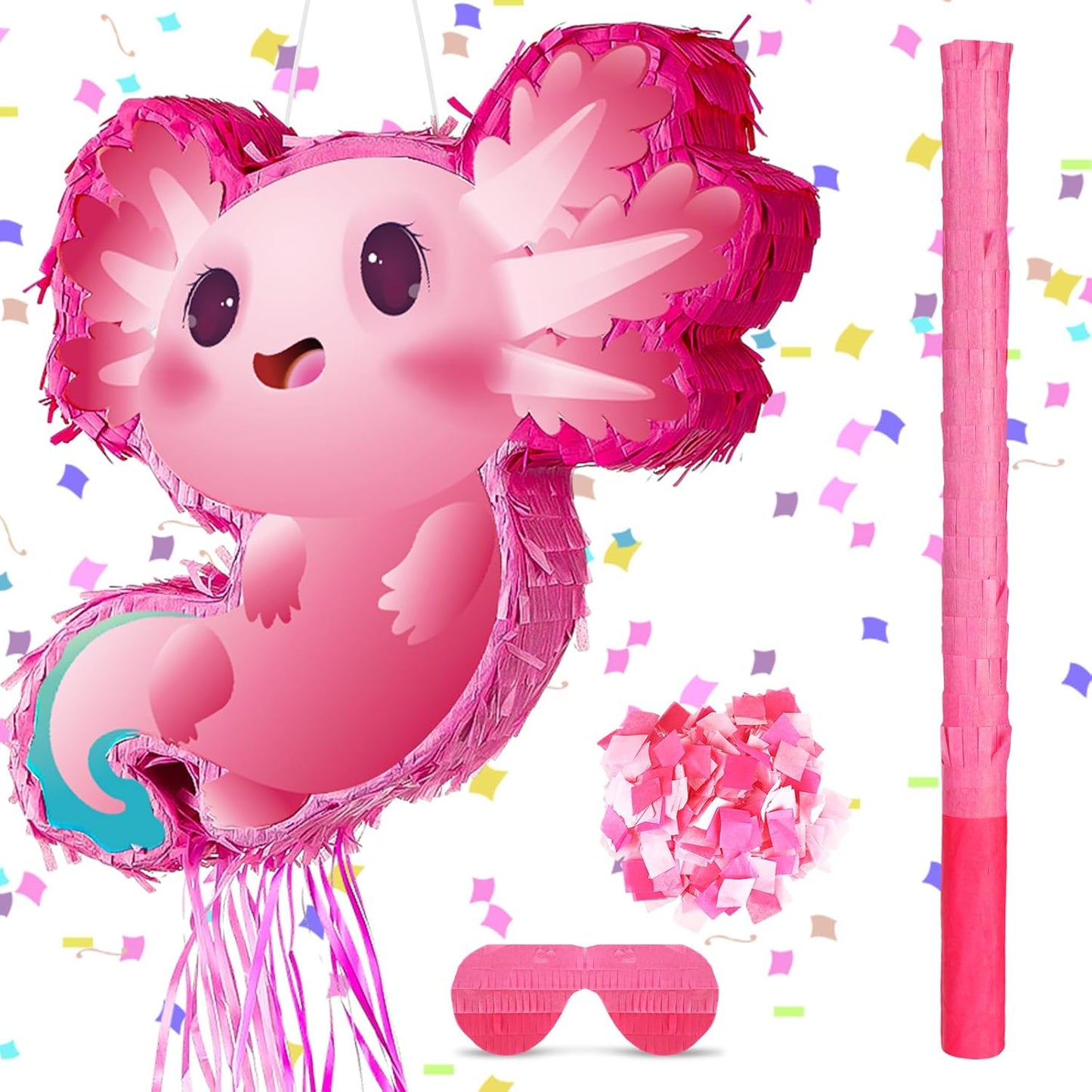 Seematn Axolotl Pinata Birthday Party Supplies for Kids