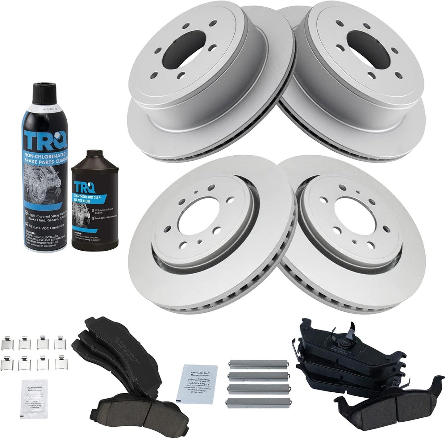 TRQ Brake Pad & Rotor Kit for 2010-2011 Ford F-150 Vehicles