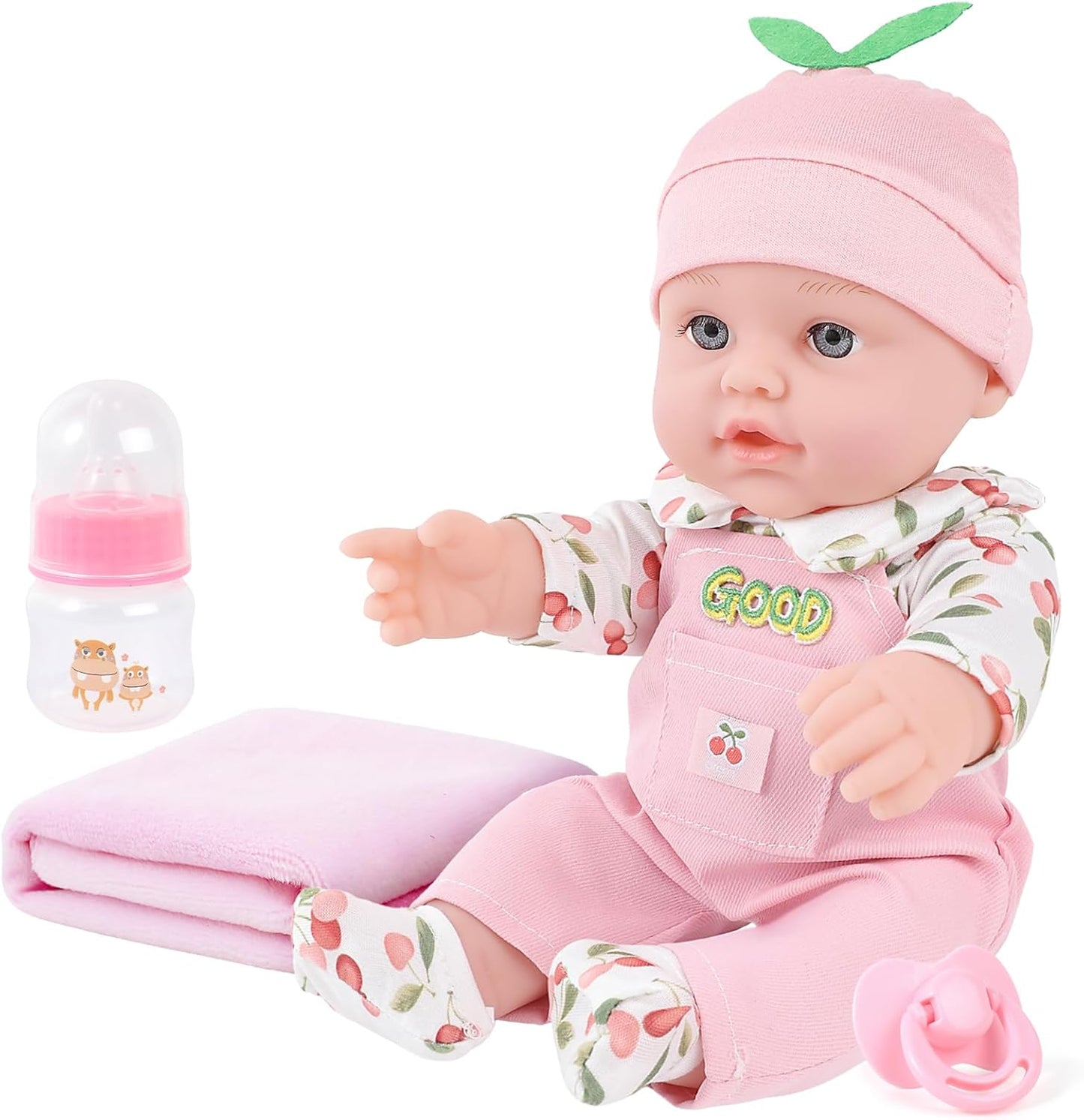 Complete 12 Baby Doll Set with Clothes & Accessories - BDDOLL
