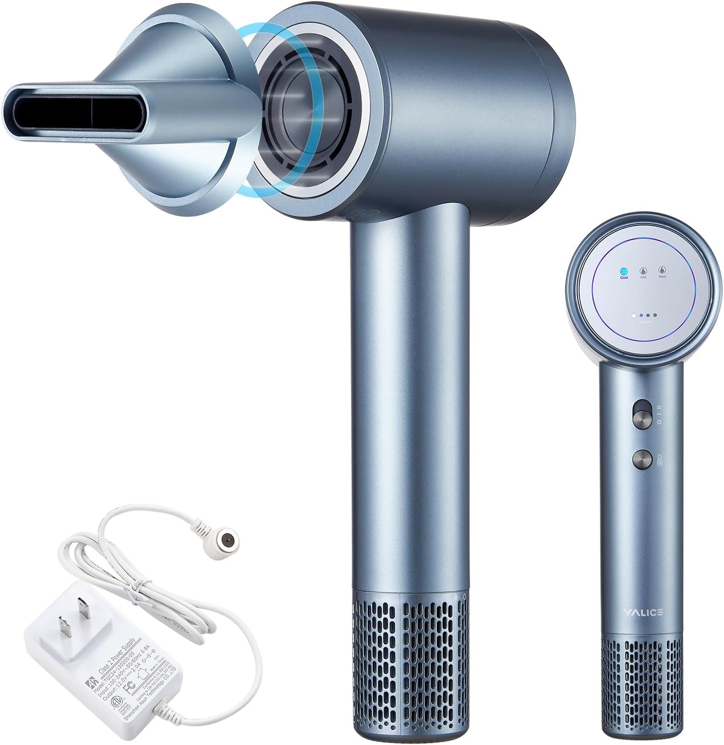 YALICE Cordless Ionic Hair Dryer - Fast Drying Power!